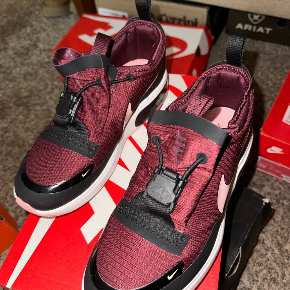 Nike Maroon and Black Sneakers